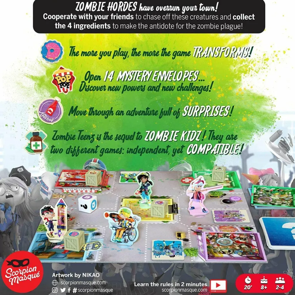 Zombie Teenz - Evolution Board Game
